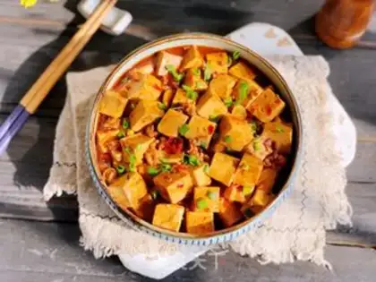 Make Spicy tofu step 7