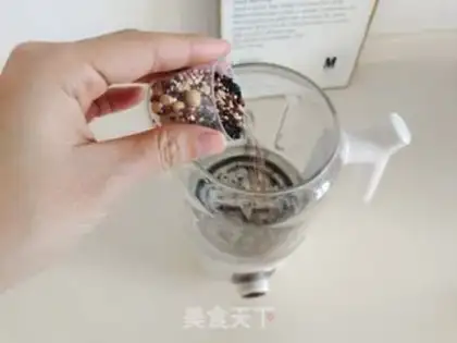 Make Quinoa black sesame soy sauce step 2