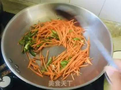 Make Carrot, tofu skin step 3