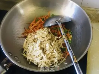 Make Carrot, tofu skin step 4
