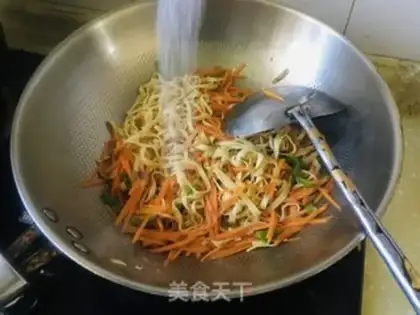 Make Carrot, tofu skin step 5