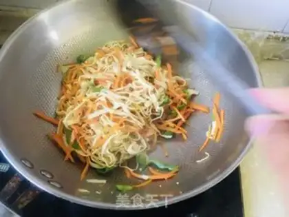 Make Carrot, tofu skin step 7