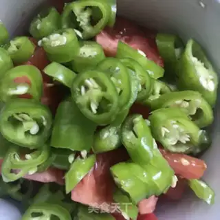 Make Tomato, double-coloured vegetables step 2