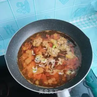 Make Sourball spinach noodles step 5