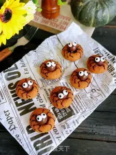 Make Halloween spider peanut soufflé step 7