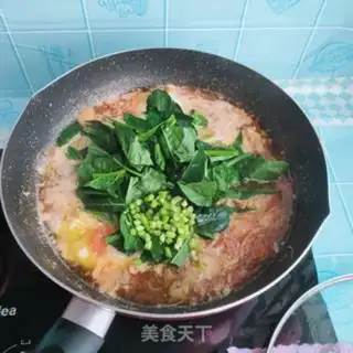 Make Sourball spinach noodles step 12