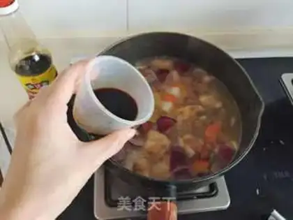 Make Japanese chicken leg radish step 8