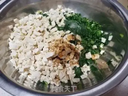 Make Green tofu buns step 5