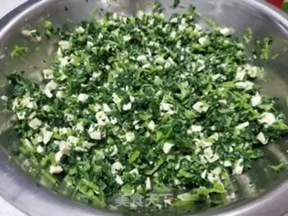 Make Green tofu buns step 6