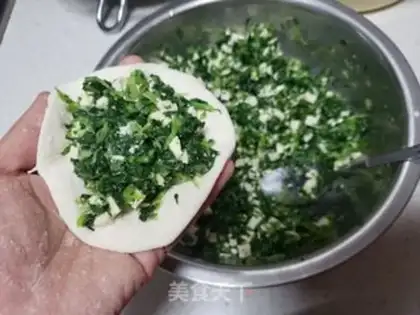 Make Green tofu buns step 10