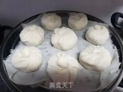 Make Green tofu buns step 12