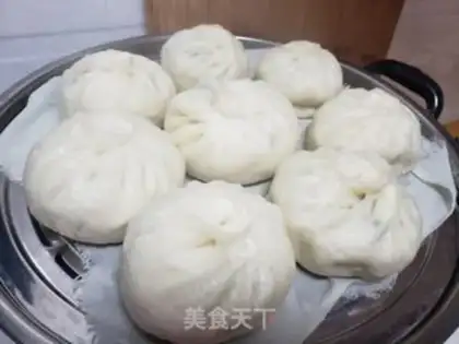 Make Green tofu buns step 14