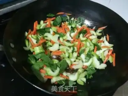 Make A green carrot and rice powder step 5