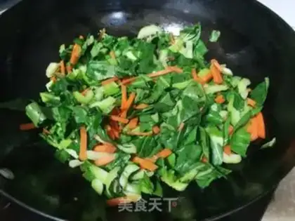 Make A green carrot and rice powder step 6