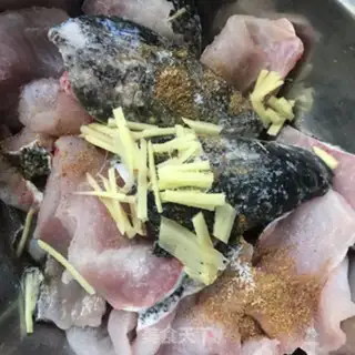 Make Spicy black fish tofu step 2