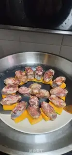 Make Spicy sausage steaming pumpkins step 3