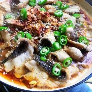 Make Spicy black fish tofu step 12
