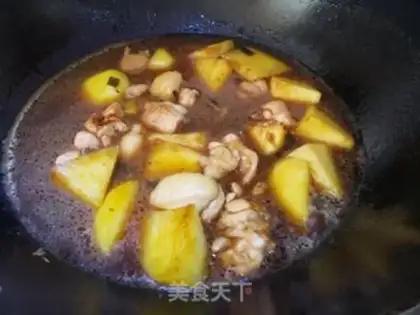 Make Potato chicken leg step 5