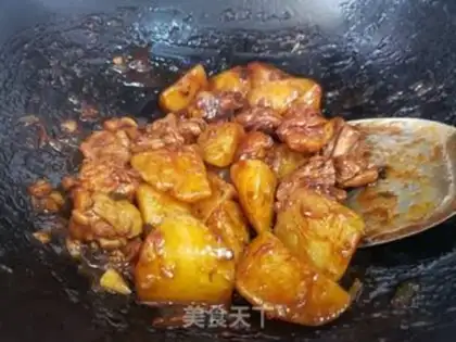 Make Potato chicken leg step 6