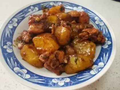 Make Potato chicken leg step 7