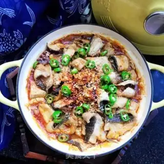 Make Spicy black fish tofu step 15
