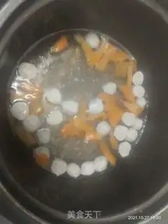 Make Meatball carrot and egg bouquet step 1