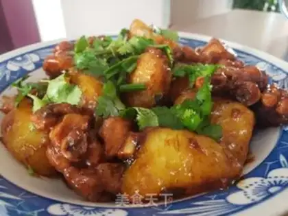 Make Potato chicken leg step 9