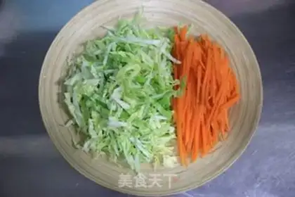 Make Sausage carrot cabbage step 2
