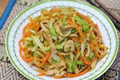Make Sausage carrot cabbage step 6