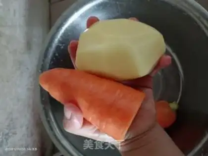 Make The carrot potato step 0