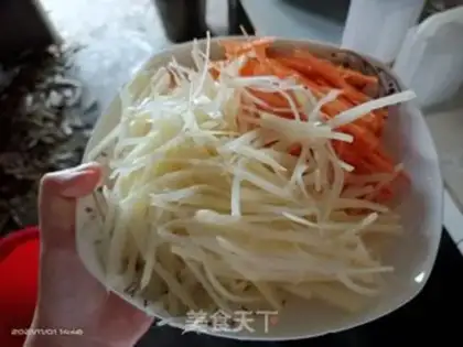Make The carrot potato step 2