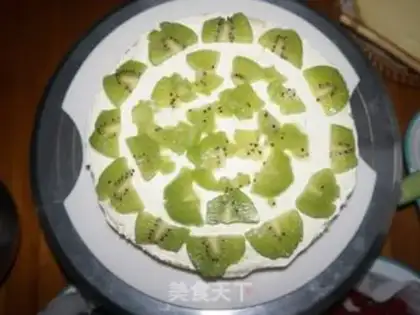 Make Blueberry cream cake step 1