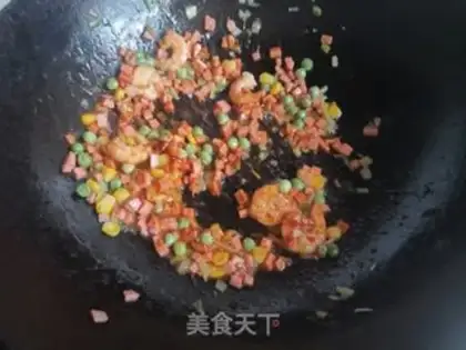 Make Shrimp rice step 4