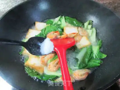 Make Shrimp cuisine for old tofu step 6