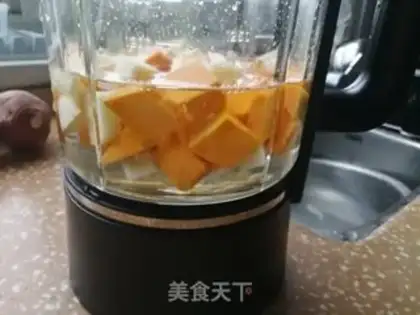 Make Pumpkin corn apple paste step 2