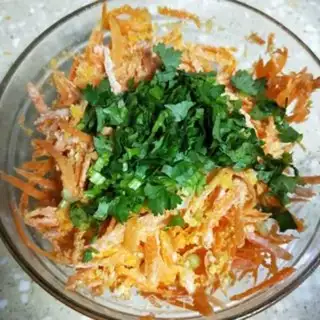 Make Fried carrot balls step 3