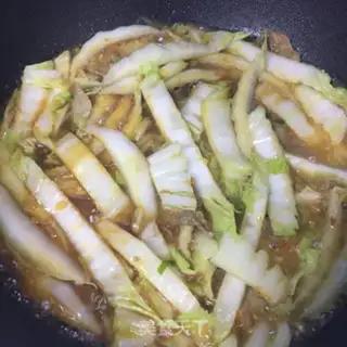 Make Garlic meat chops and cabbage step 6