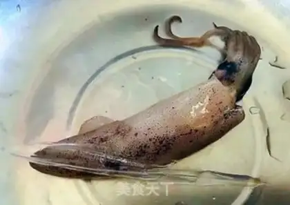 Make Burning little squid step 2