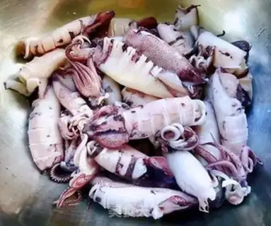Make Burning little squid step 8
