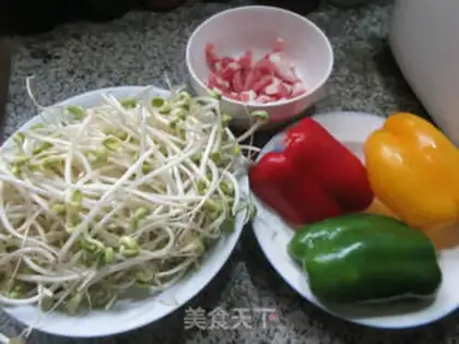 Make Spray pepper, soybean sprouts step 0