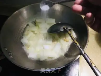 Make Seameat fried the melon step 4