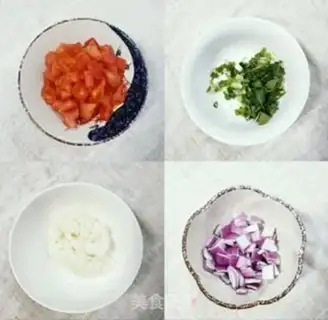 Make Tomato shrimp rice step 1