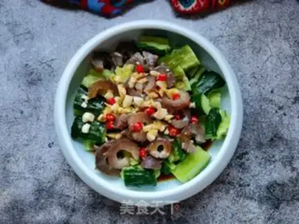 Make cucumber cucumber with sea cucumber step 7