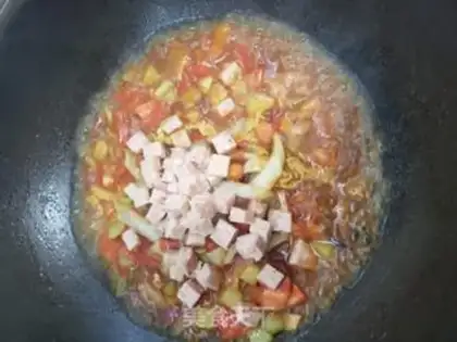 Make Tomato shrimp rice step 6