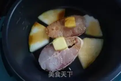 Make Pork-cooked bluefish step 6