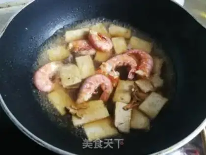 Make Red shrimp green tofu step 4