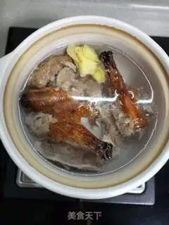 Make The bean tofu fan duck soup step 4