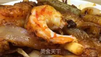 Make Spicy shrimp from a dry pot step 13