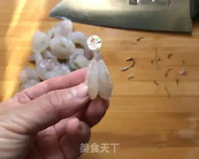 Make Shrimp duck blood tofu step 2