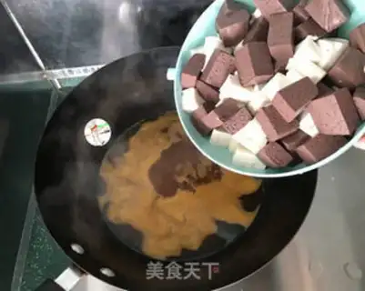 Make Shrimp duck blood tofu step 8